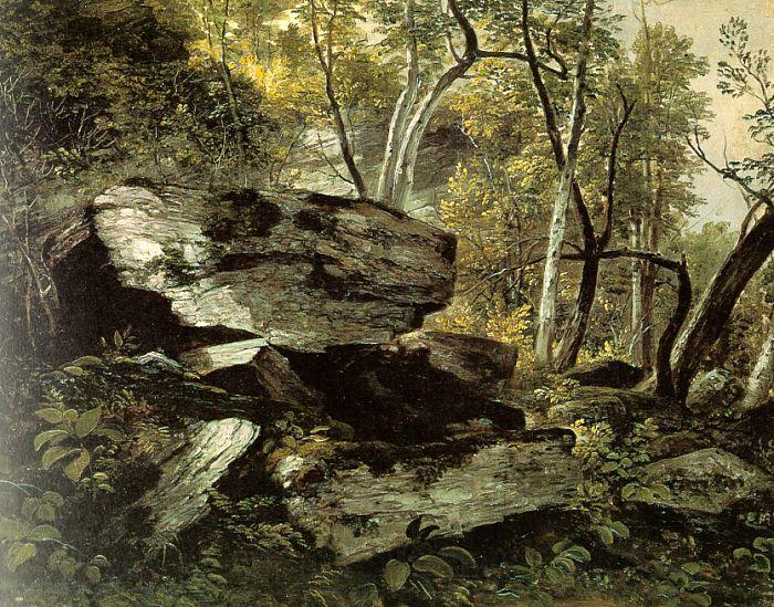 Asher Brown Durand Study from Rocks and Trees France oil painting art